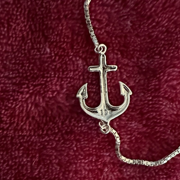 Silver Anchor Bracelet - Picture 6 of 6